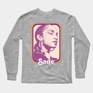 Sade // Retro 80s Style Fan Design Long Sleeve T-Shirt